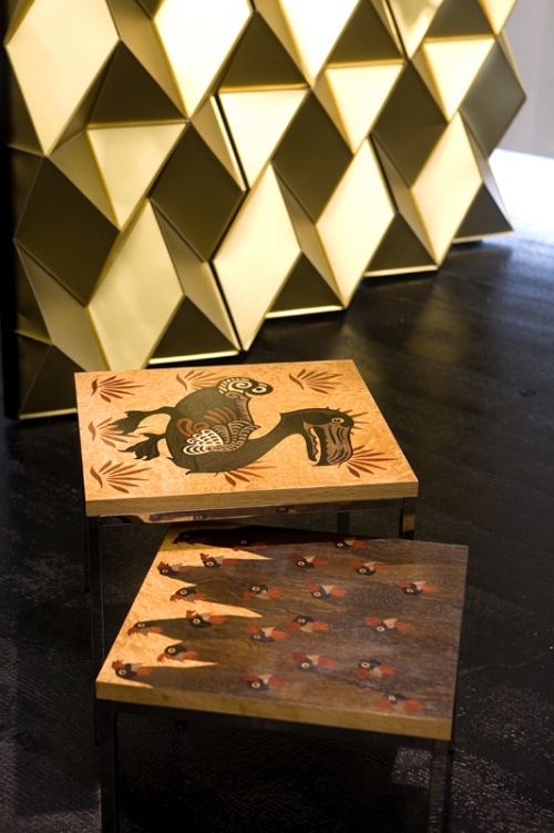 Katrin Lock & Tim Brotherton: Nest of tables (in front)